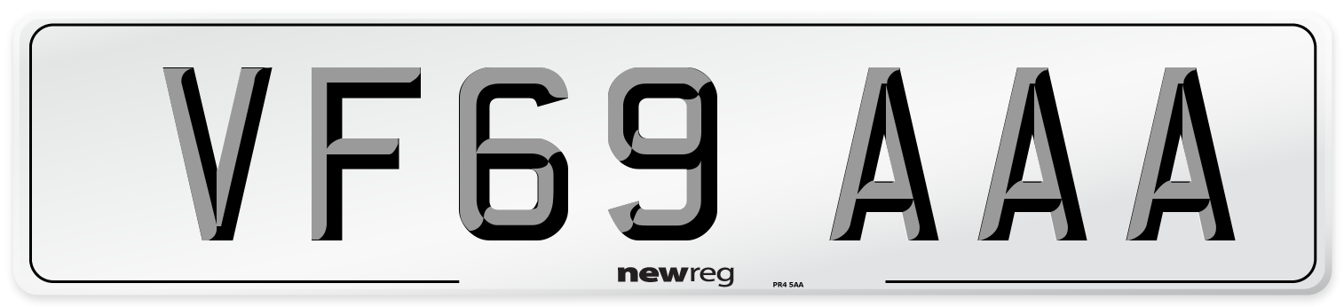 VF69 AAA Number Plate from New Reg